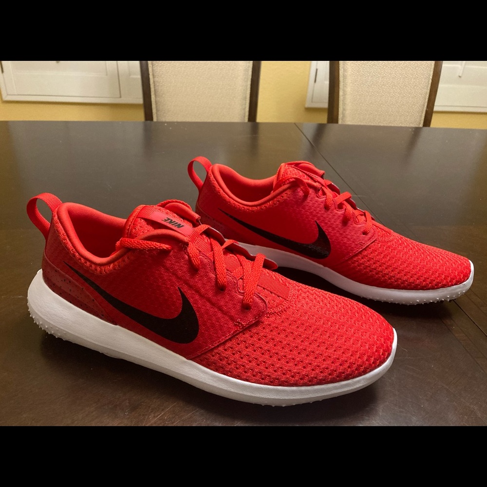 New Nike Roshe Golf University Red Shoes US 9.5